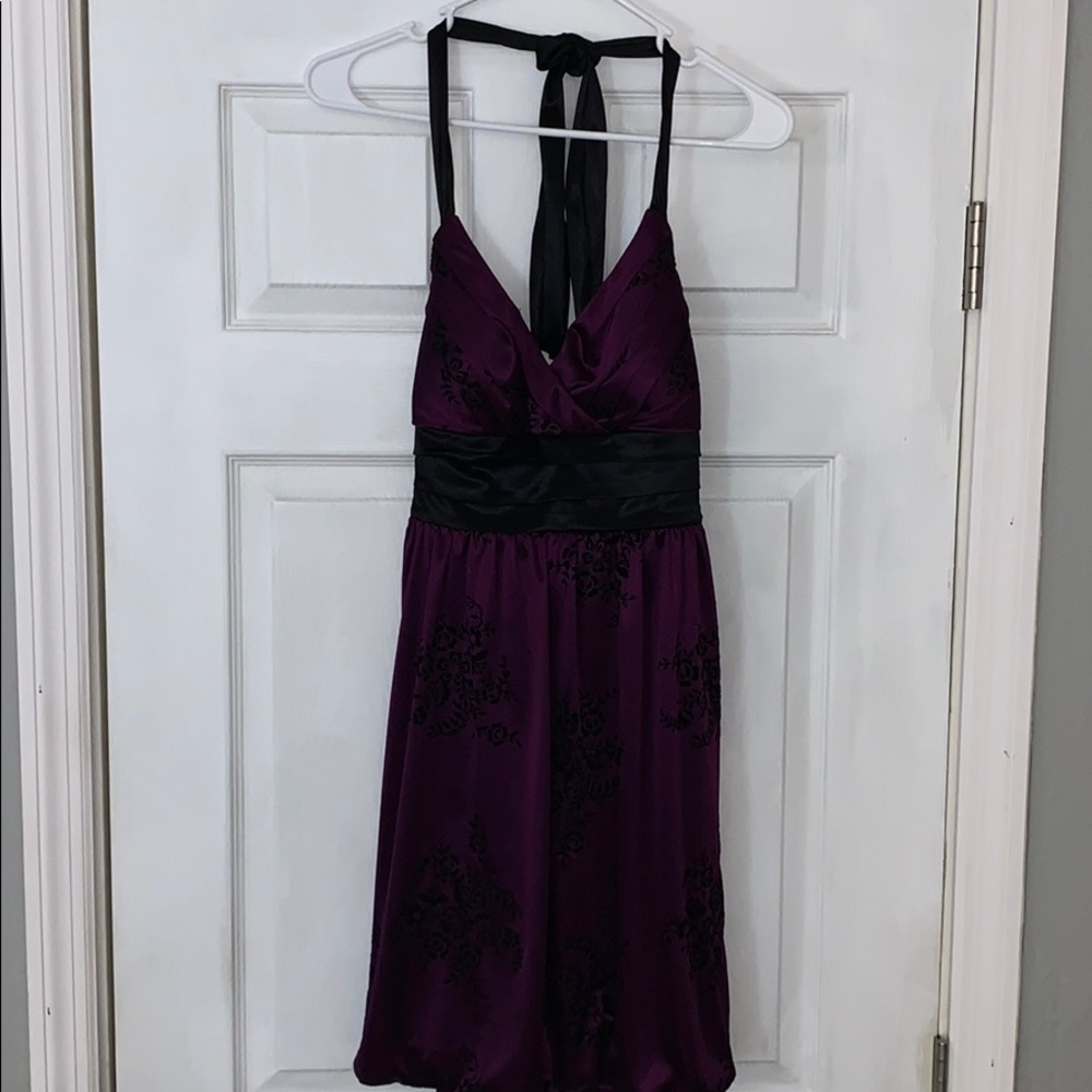 Purple mini dress
